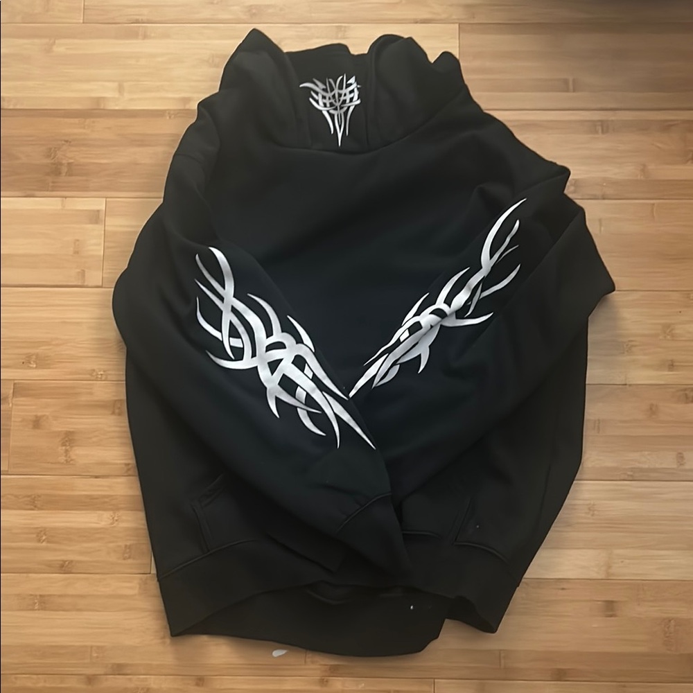 Dolls Kill CURRENT MOOD Black Tribal SINNERS  Hoodie